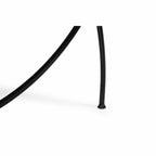 Curved steel leg and foot of the Heemskerk 1900 outdoor table tennis table
