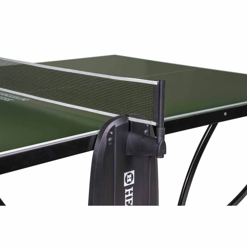 Net post on the green Heemskerk 2300 outdoor table tennis table