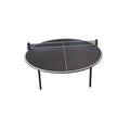 Heemskerk Circle 150 cm round table tennis table with black top and net