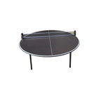 Heemskerk Circle 150 cm round table tennis table with black top and net