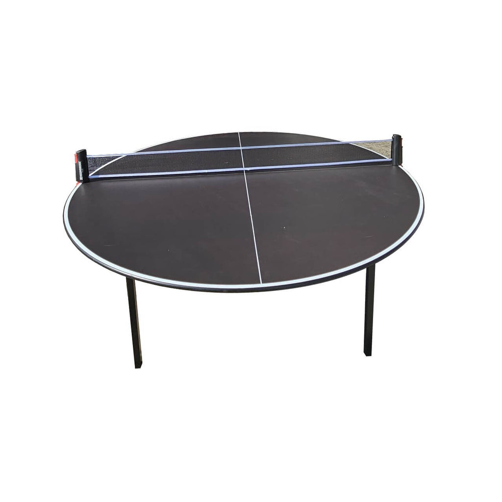 Heemskerk Circle 180 cm round table tennis table with black top and net