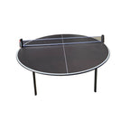 Heemskerk Circle 180 cm round table tennis table with black top and net