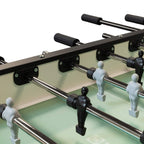 Rods, handles and players on the Heemskerk King Pro competition foosball table