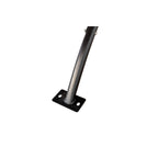 Steel leg and bolt-down foot plate of the Heemskerk Lima outdoor table tennis table