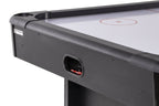 Puck return slot at the end of the Heemskerk Masterplay air hockey table