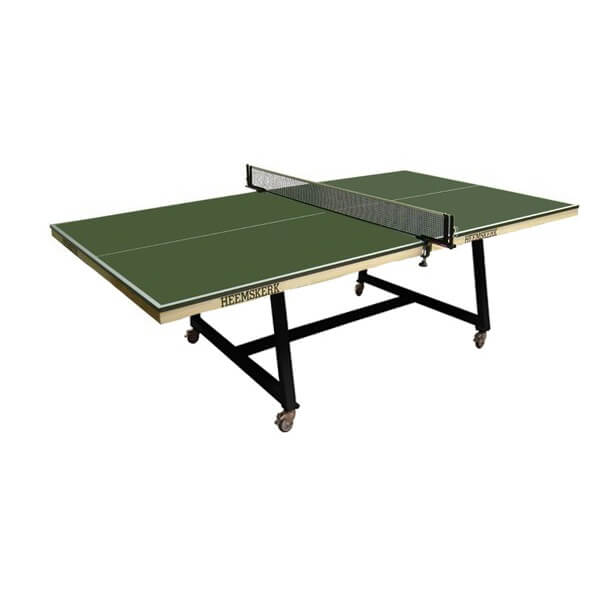 Heemskerk Office 3500 table tennis meeting table with green top and wheeled frame