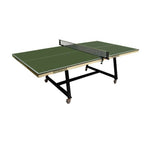 Heemskerk Office 3500 table tennis meeting table with green top and wheeled frame