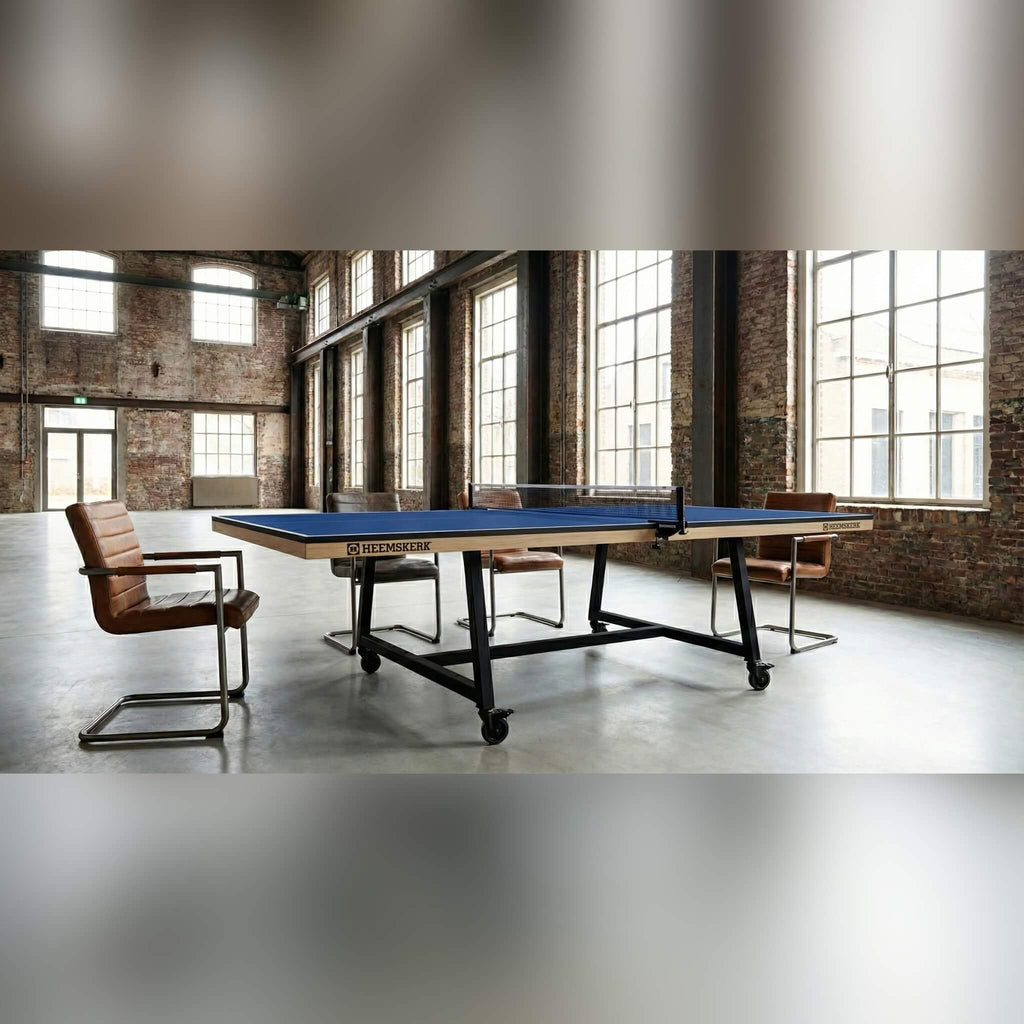 Heemskerk Office 3500 table tennis meeting table with chairs in an industrial office