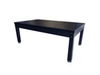 Black Heemskerk Richmond with its cover plates fitted, ready to use as a dining table