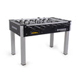 Heemskerk Soccer School football table with black cabinet and silver legs