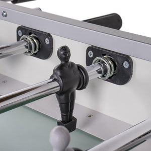 Player figure and rod bearing on the Heemskerk Soccer School football table