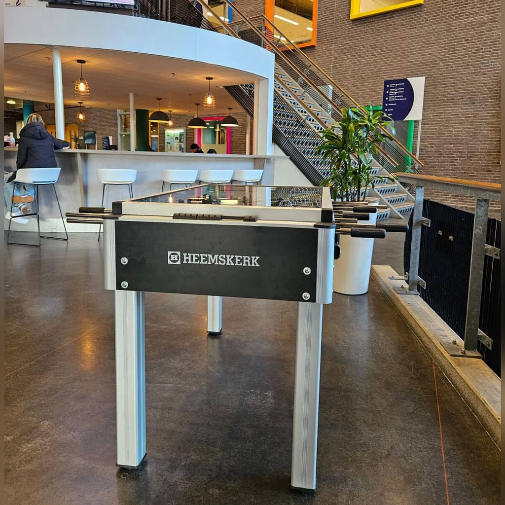 Heemskerk Soccer School Cover football table in a school atrium