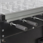 Handles and ball tray on the Heemskerk High TacTic Cover football table