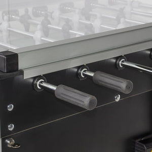 Handles and ball tray on the Heemskerk High TacTic Cover football table