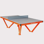 Heemskerk Tango outdoor table tennis table with grey top and orange frame