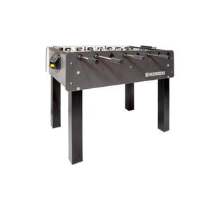 Heemskerk Time Out football table with grey cabinet and black legs