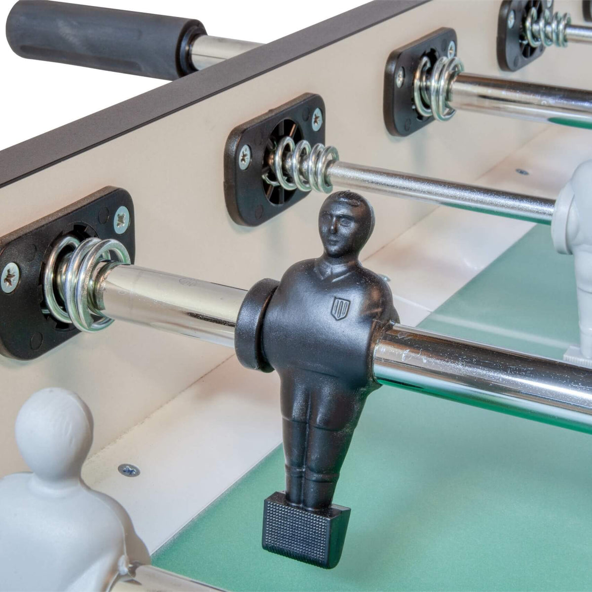Player figure and rod on the Heemskerk Time Out football table