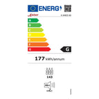 Energy label for the Kaiser K 64833 AD wine cooler, class G, 177 kWh per year