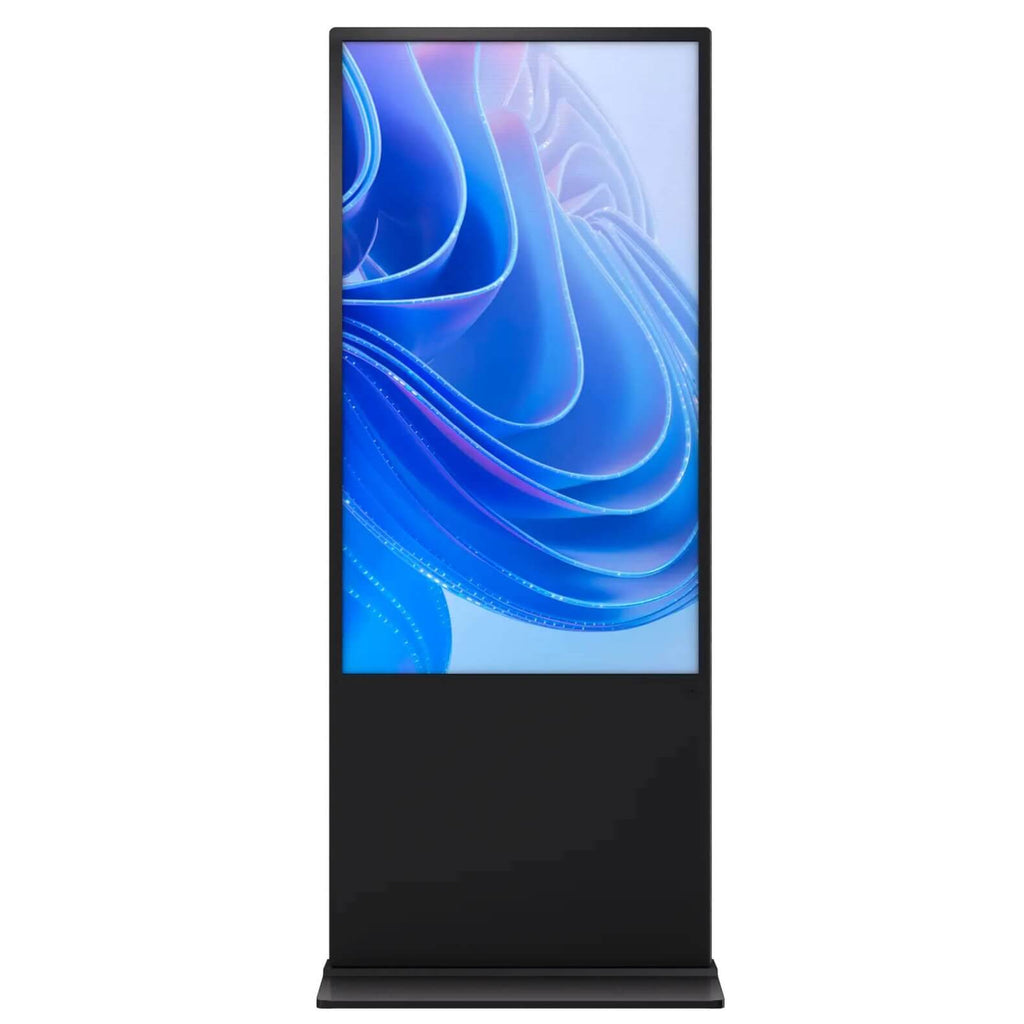 55 inch 4K touchscreen event kiosk standing upright