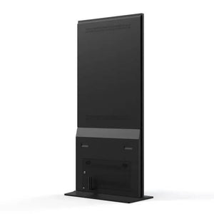 Rear view of the touchscreen kiosk