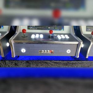 Bartop arcade machine with two-player controls