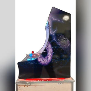 Side view of the bartop arcade machine