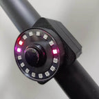 Close-up of a lit Batak target