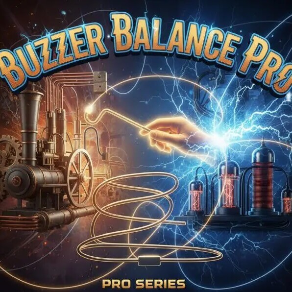 Buzzer Balance Pro artwork with a glowing buzz wire
