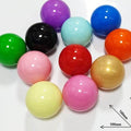 Coloured 100mm round capsules in assorted shiny colours