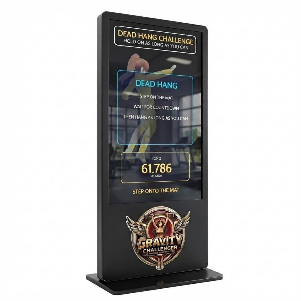 Dead hang challenge screen tower showing the leaderboard