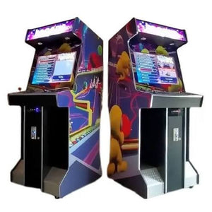Front and side of the empty DIY arcade cabinet