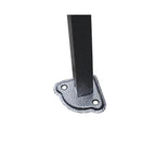 Steel gazebo leg and foot plate