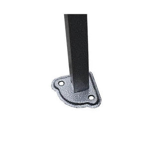 Steel gazebo leg and foot plate