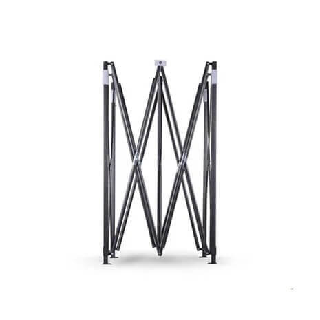 Folding steel gazebo frame