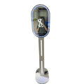 Event photo booth with a ring light screen