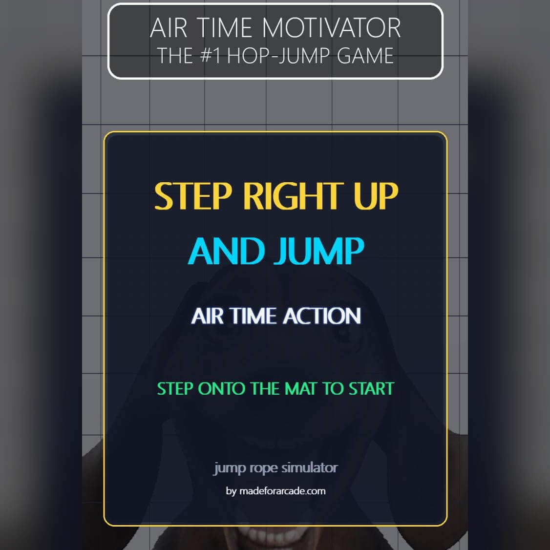 Jump rope arcade start screen