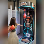 A woman in boxing gloves at the Pro Boxing Machine