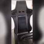 Adjustable racing seat on the arcade simulator