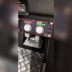 Pedals and controls on the racing simulator