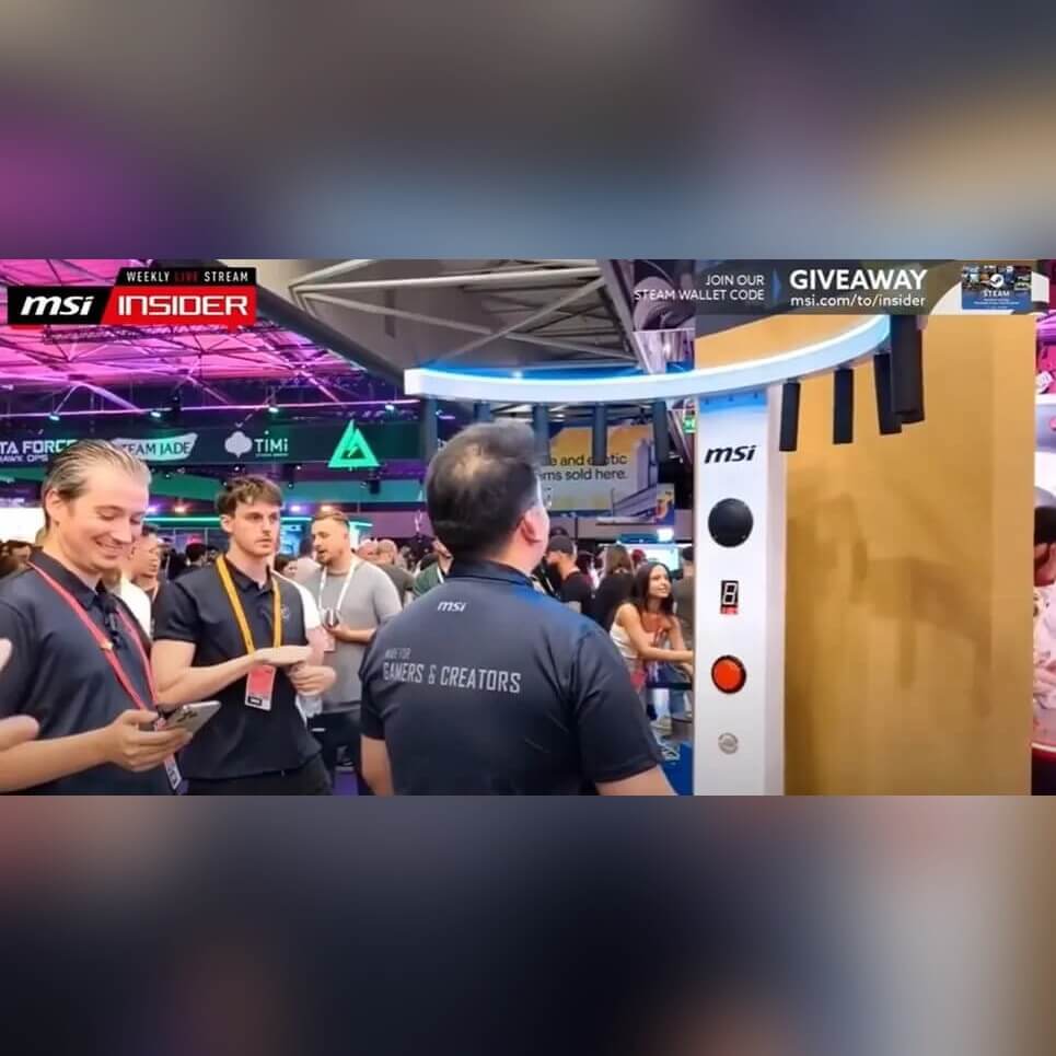 Visitors watching the Reaction Ring at a show