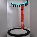 Red Coca-Cola branded Reaction Ring column
