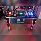 MadeForArcade Reflex Rush reaction game table with glowing buttons and lit edges