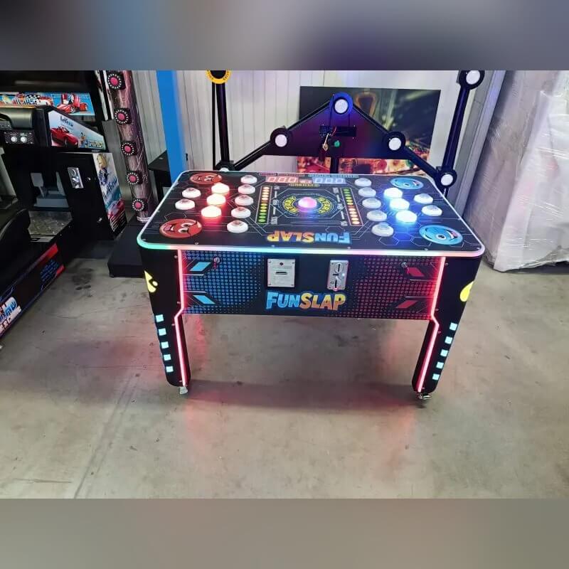 Reflex Rush reaction game table set up in a venue