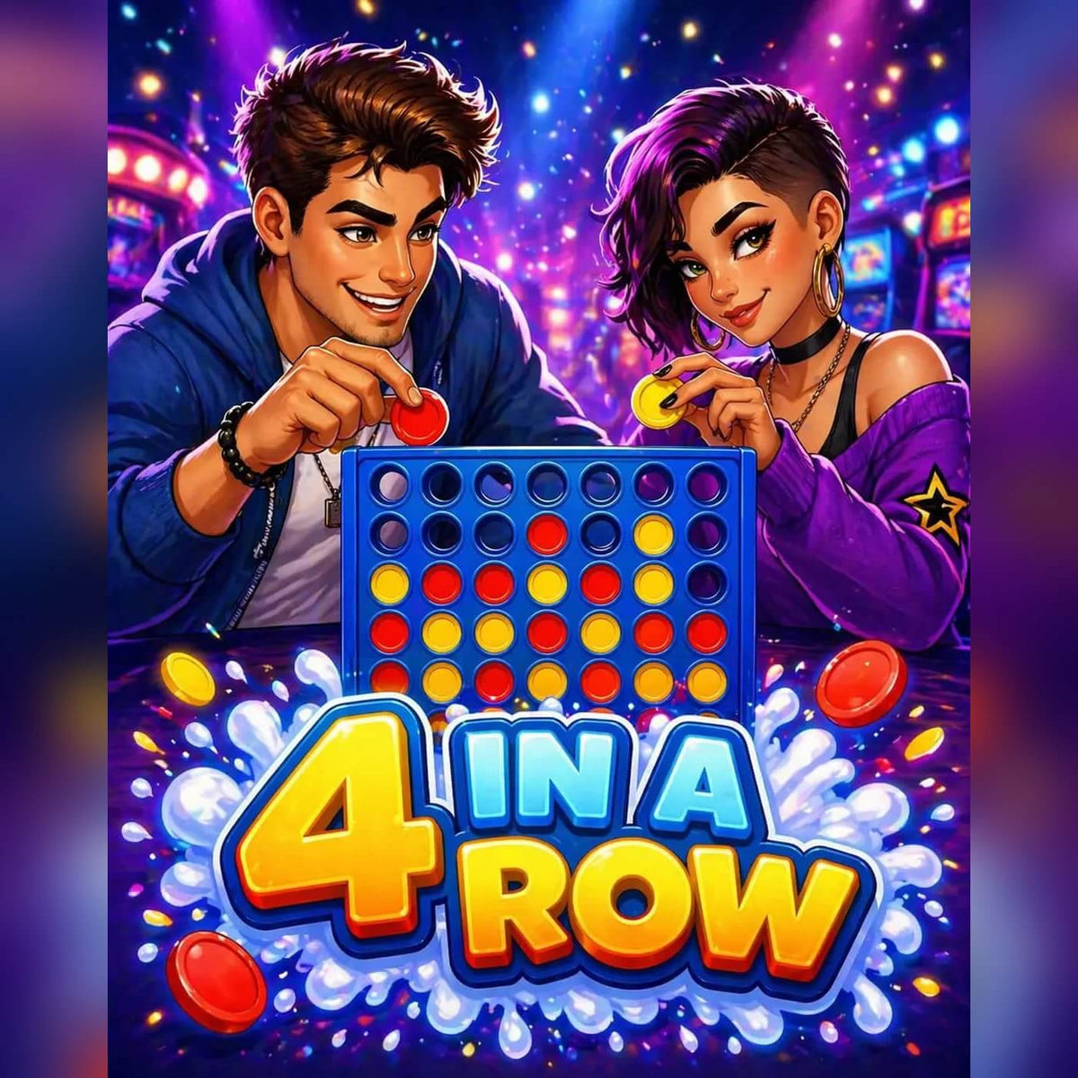4 In A Row touchscreen game artwork