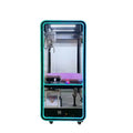 MadeForArcade transparent black claw machine with neon lighting