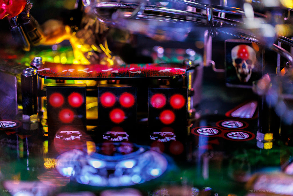 Predator Pinball Machine by Pinball Brothers - Predator drop targets