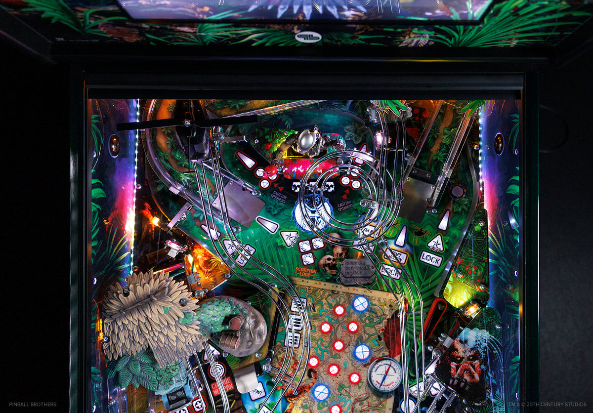 Predator Pinball Machine by Pinball Brothers - upper playfield toys