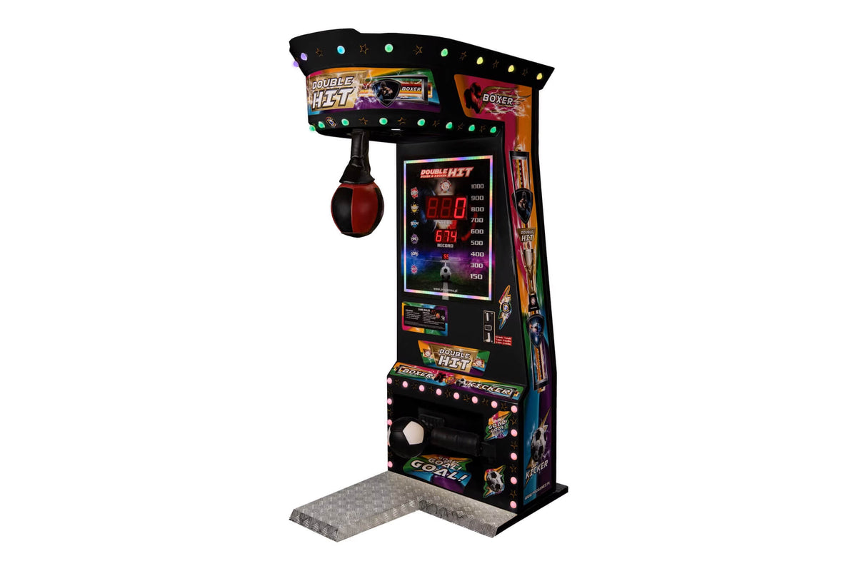 Pro Games Double Hit kickboxing machine in black
