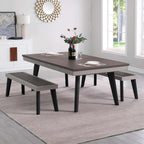 Pureline California dining pool table converted into a modern dining table