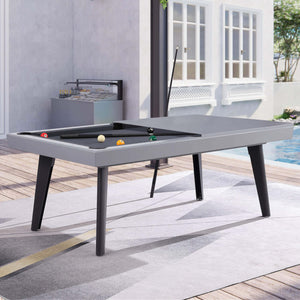 pureline california 7t pool table in outdoor area